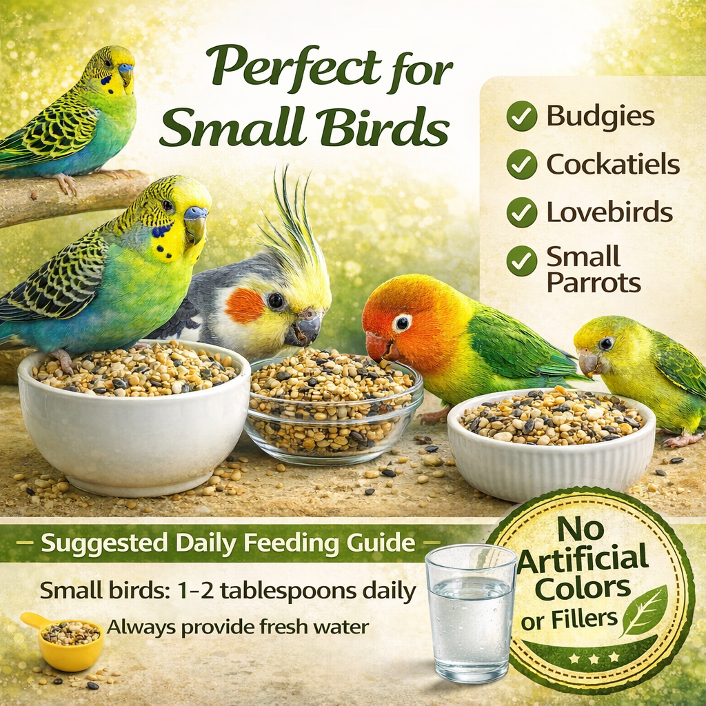KVAK Parakeet & Cockatiel Bird Food – Complete Nutrimen - Image 3