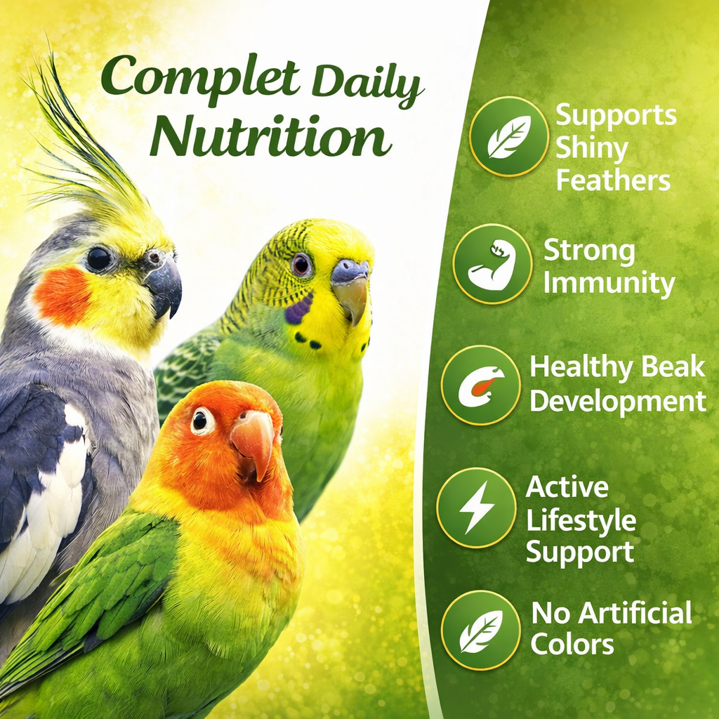 KVAK Parakeet & Cockatiel Bird Food – Complete Nutrimen - Image 4
