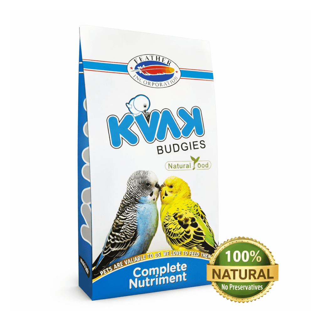 KVAK Budgies Bird Food Complete Nutriment Premium Bird Feed for Healthy Feathers and Immunity