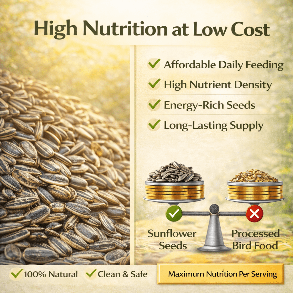 KVAK Sunflower Seeds for Birds Cockatiel, Parakeets, Conure, African Grey, Macaw - 450 GM - Image 5